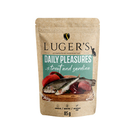 Luger's Daily Pleasures Nassfutter für Katzen mit Forelle und Sardine 10 x 85 g