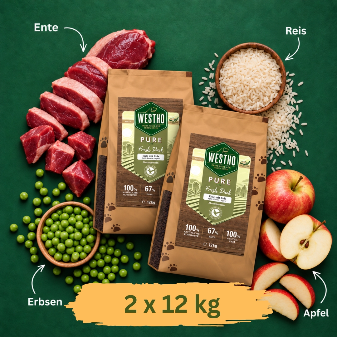 Pure Ente & Reis Sparpaket 2 x 12 kg