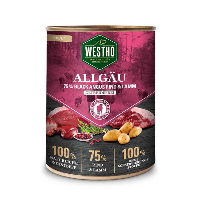 Allgäu 800g (mit 75 % Black Angus Rind & Weidelamm) - 6er Pack