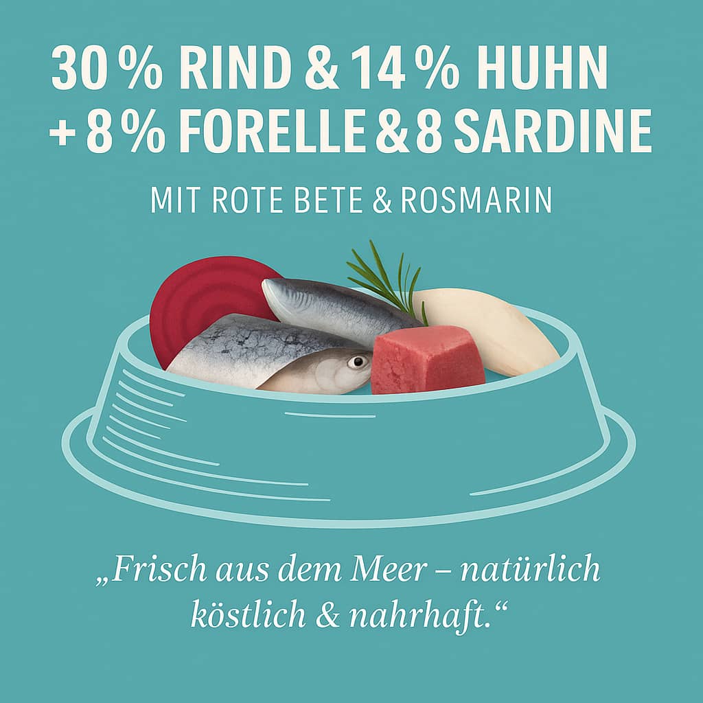 Luger's Daily Pleasures Nassfutter für Katzen mit Forelle und Sardine 10 x 85 g
