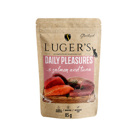 Luger's Daily Pleasures Nassfutter für Katzen mit Lachs und Thunfisch 10 x 85 g