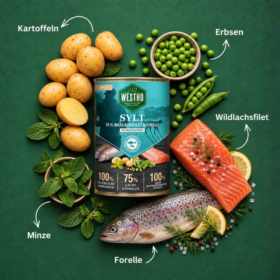 Sylt 400g (mit 75 % Wildlachs & Forelle)